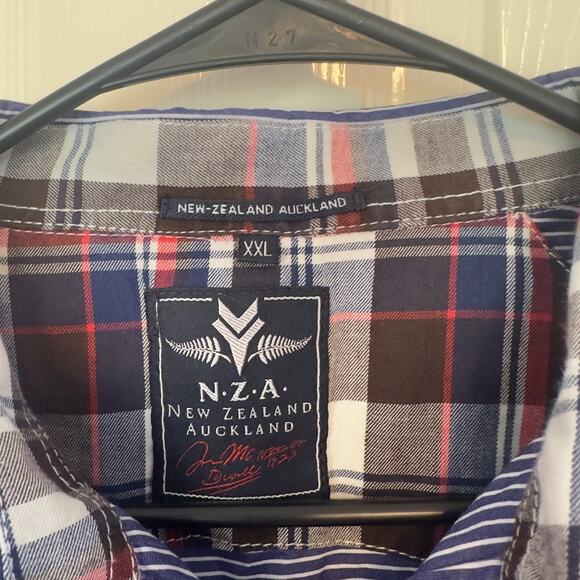 New Zealand Auckland Flip Cuff Long Sleeve Striped Button Down Shirt Size XXL - Picture 4 of 13